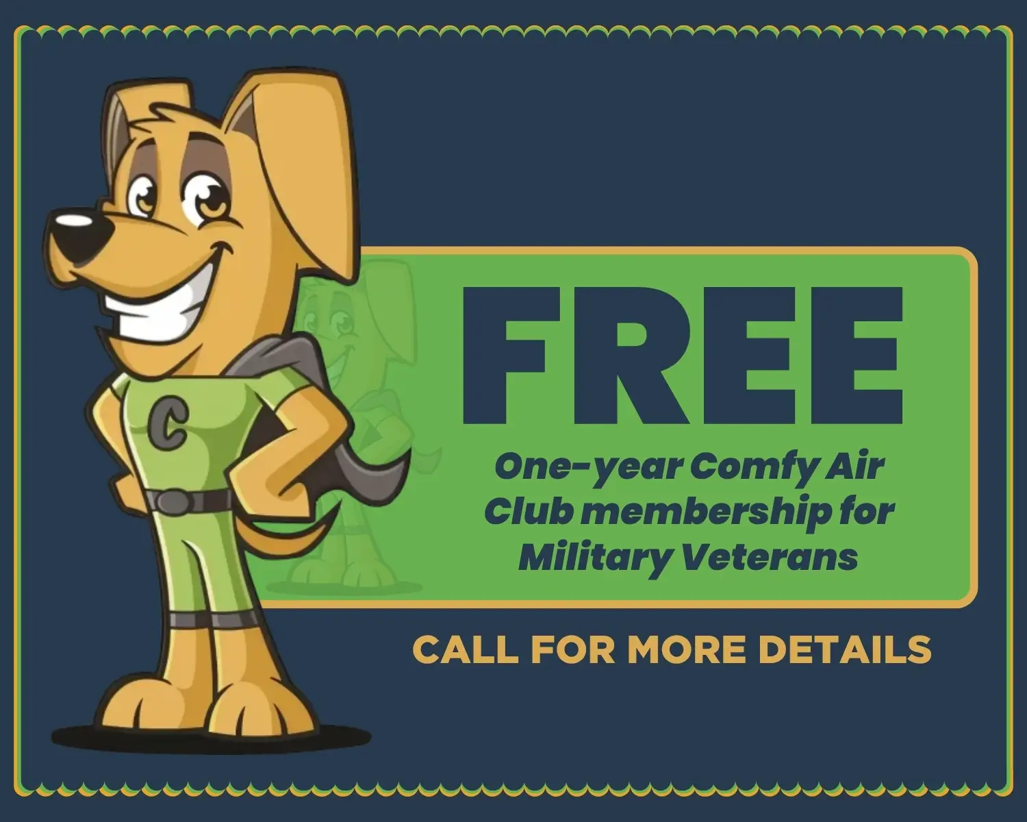 Free One Year Comfy Air Club Membership